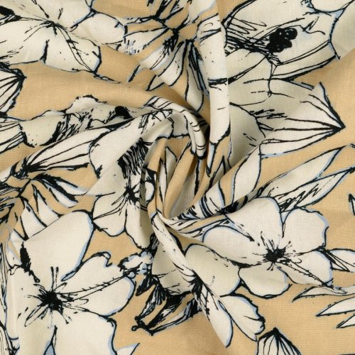Leinen Viskose - Vera - sand