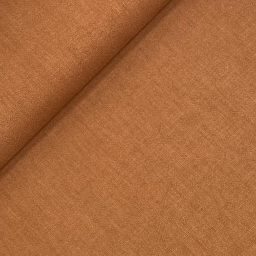 Preview: RESTSTÜCK 0,90m !!! - Leinen - stonewashed - gold brown