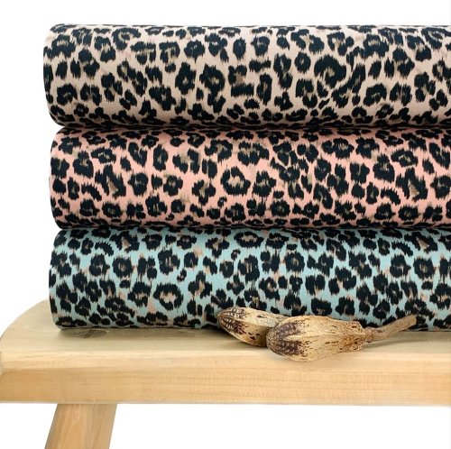 Preview: RESTSTÜCK 0,80m !!! - French Terry - Leo Fuzzy - blush