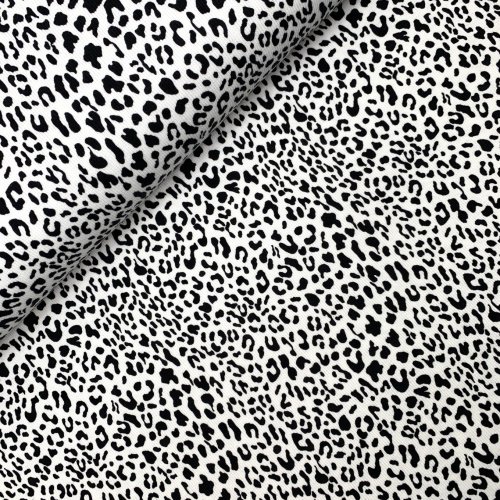 Rib Jersey - Leo - black/white