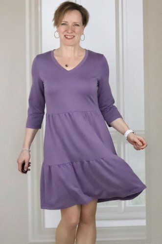 Preview: RESTSTÜCK 1,30m !!! - Light Terry Sweat mit TENCEL™ - mauve - meetMilk