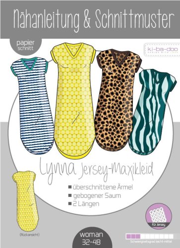 Papierschnittmuster - Lynna Jersey Maxikleid - Damen - Kibadoo