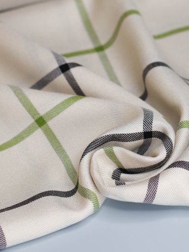 Viskose mit Livaeco™ Fasern - Tino Grid - shell/tea green - meetMilk