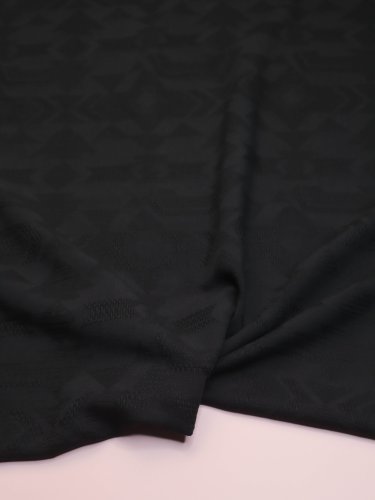 Viskose Baumwoll Jacquard mit ECOVERO™ Viskose Fasern - Vita - black - meetMilk