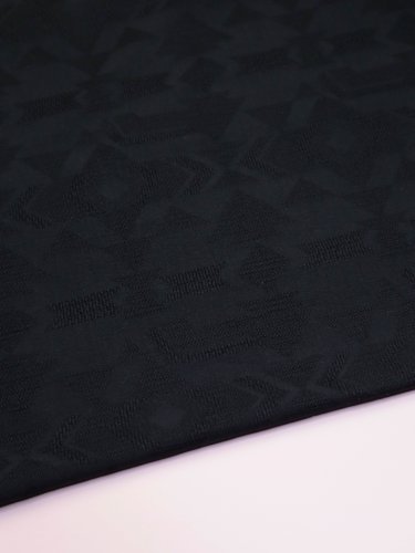 Preview: Viskose Baumwoll Jacquard mit ECOVERO™ Viskose Fasern - Vita - black - meetMilk