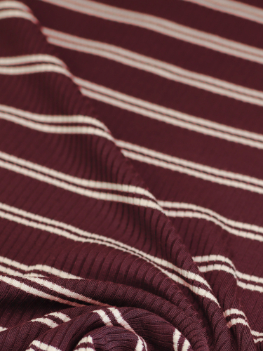 Preview: Derby Slim Stripe Jersey mit TENCEL™Modal - pinot - MeetMilk