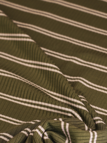 Preview: Derby Slim Stripe Jersey mit TENCEL™Modal - juniper - MeetMilk