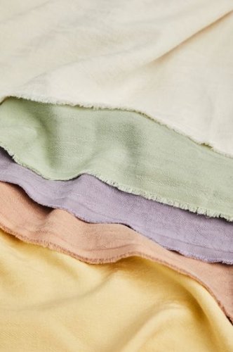 RESTSTÜCK 50cm !!! - Hoya Jacquard Linen Blend mit TENCEL™ - warm sand - meetMilk