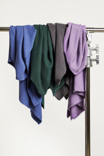 Preview: RESTSTÜCK 0,70m !!! - Two Tone Slim Stripe mit TENCEL™ - mauve - MeetMilk