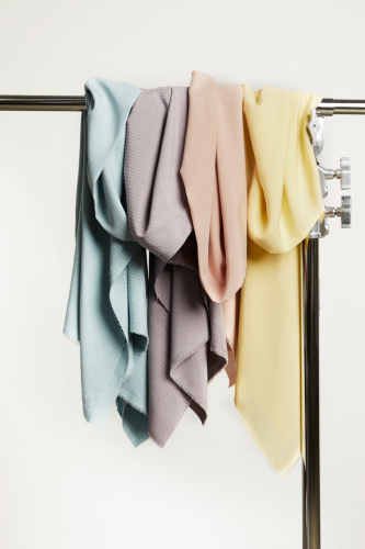 Preview: RESTSTÜCK 0,70m !!! - Two Tone Slim Stripe mit TENCEL™ - mauve - MeetMilk