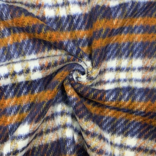 Mantelflausch - Kadence - blue/cognac