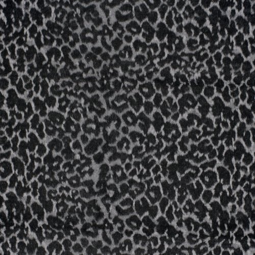 Mantelstoff - Leona Leo - grey/black