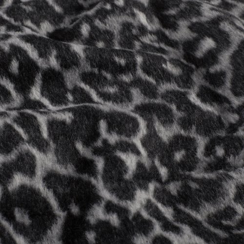 Mantelstoff - Leona Leo - grey/black