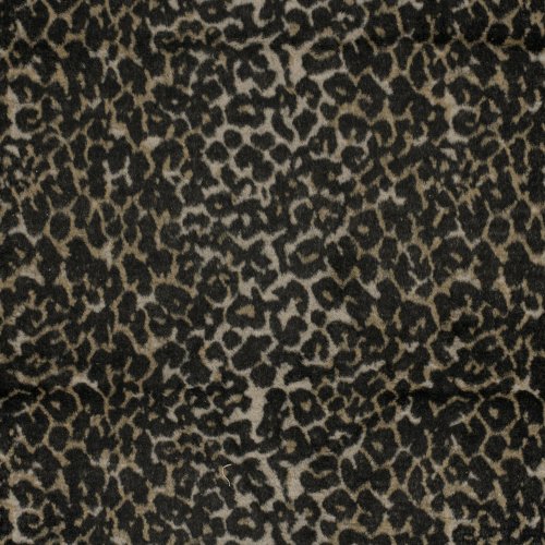 Mantelstoff - Leona Leo - sand/black