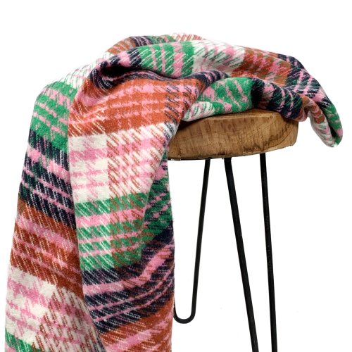 RESTSTÜCK 0,50m !!! - Mantelstoff - Brushed Checks - rose