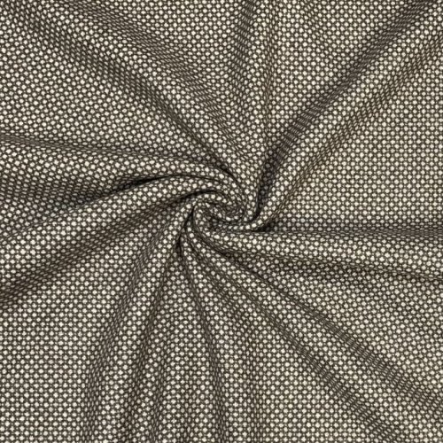Tweed - Matteo - schlamm/naturweiß - made in Italy