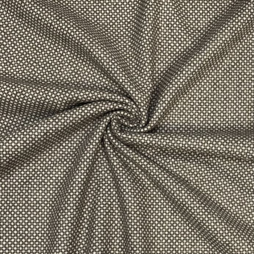 Preview: RESTSTÜCK 1,50m !!! - Tweed - Matteo - schlamm/naturweiß - made in Italy