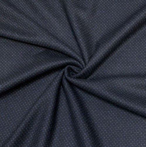 Tweed - Matteo - schwarz/dunkelblau - made in Italy