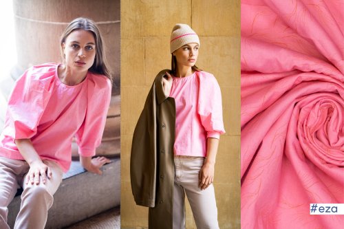 RESTSTÜCK 1,60m !!! - Baumwolle - Popeline - Wind Blowing - pink - Fibremood