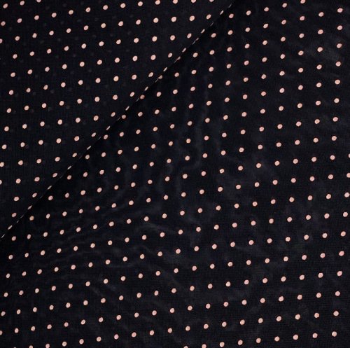 Mesh Flock - Punkte - black/old rose