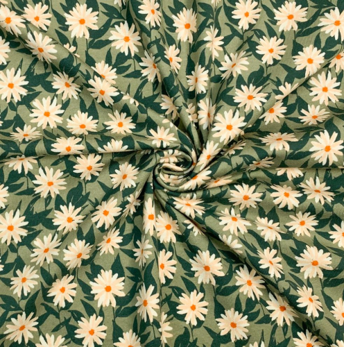 Preview: RESTSTÜCK 1,60m !!! - Jersey - Mildred´s Pressed Flowers - Her & History - Art Gallery Fabrics