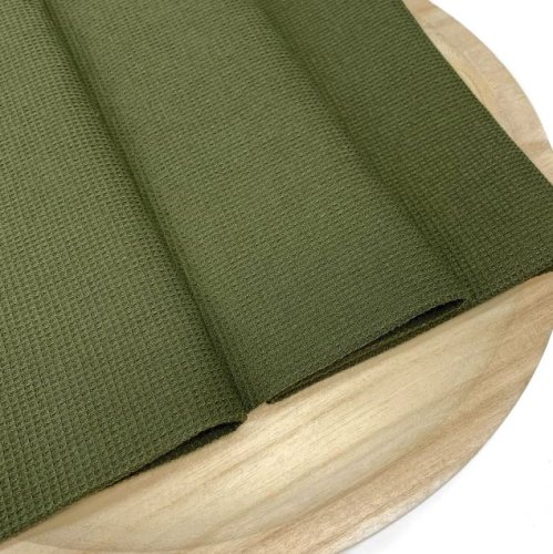 RESTSTÜCK 1,00m !!! - Waffelpique - Mini - khaki