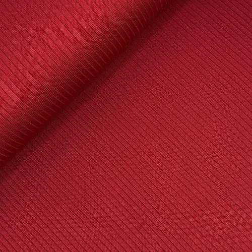 Preview: RESTSTÜCK 1,0m !!! - Baumwoll Modal Rippstrick - Solea - rot
