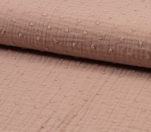 RESTSTÜCK 1,30m !!! - Musselin - Dobby - dusty pink