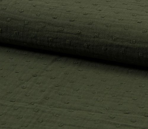 Musselin - Dobby - khaki