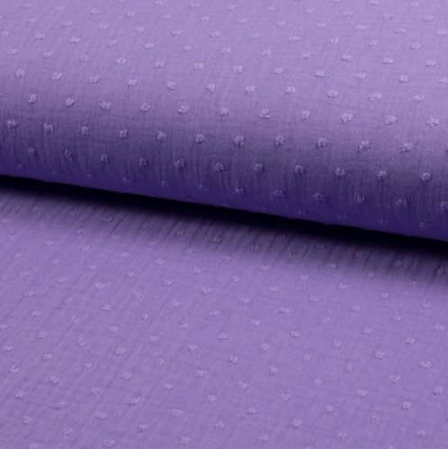 Musselin - Dobby - lilac