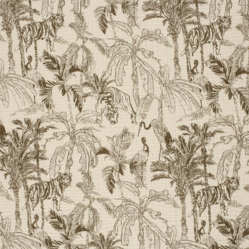 Musselin - Dschungel - taupe