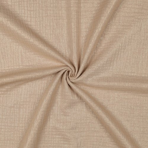 Musselin - Glitter - beige