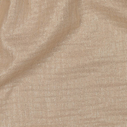 RESTSTÜCK 0,50m !!! - Musselin - Glitter - beige