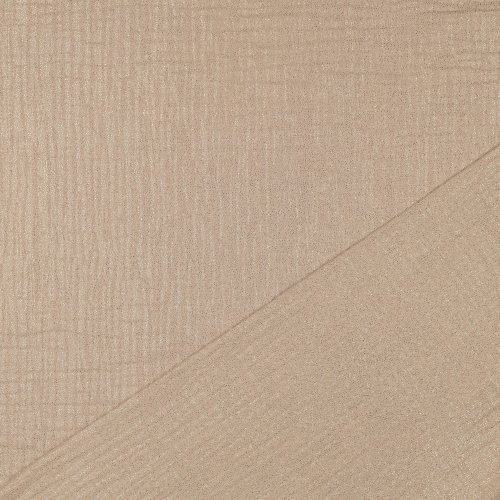 Musselin - Glitter - beige