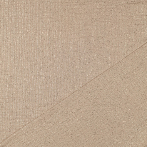 Preview: RESTSTÜCK 0,50m !!! - Musselin - Glitter - beige