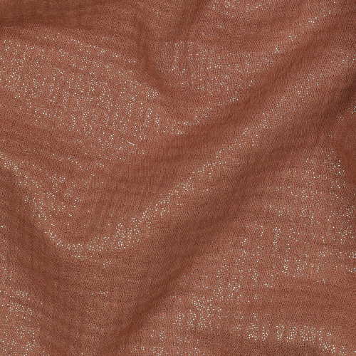 RESTSTÜCK 0,50m !!! - Musselin - Glitter - cognac
