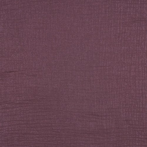 Musselin - Glitter - dark mauve