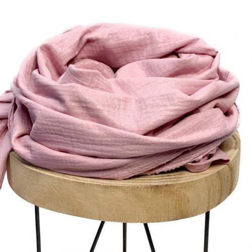 Musselin - Glitter - rose