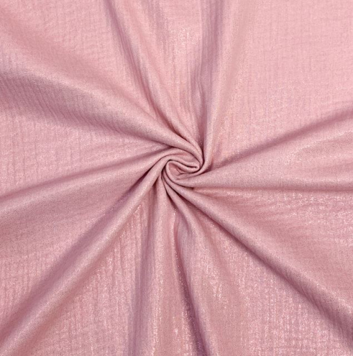 Preview: RESTSTÜCK 1,40m !!! - Musselin - Glitter - rose