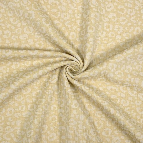 Doubleface Musselin - Leo - Semere - yellow/ecru
