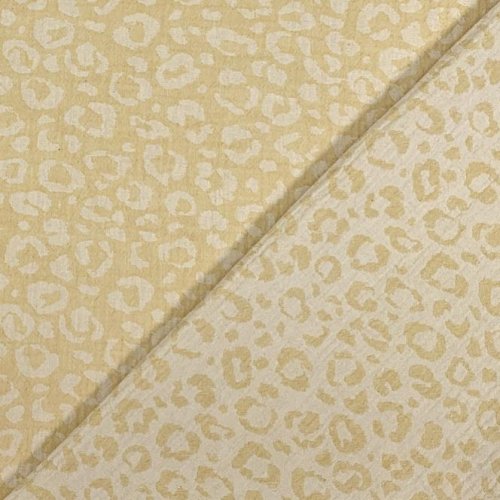 Doubleface Musselin - Leo - Semere - yellow/ecru
