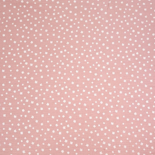 Preview: RESTSTÜCK 1,40m !!! - Musselin - Little Flowers - rosa