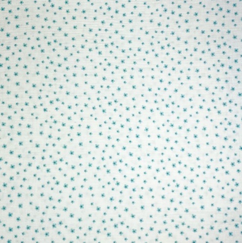 Preview: RESTSTÜCK 0,30m !!! - Musselin - Little Flowers - weiss
