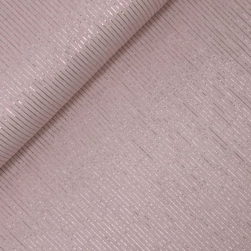 RESTSTÜCK 70cm !!! - Musselin - Lurex Streifen - old rose