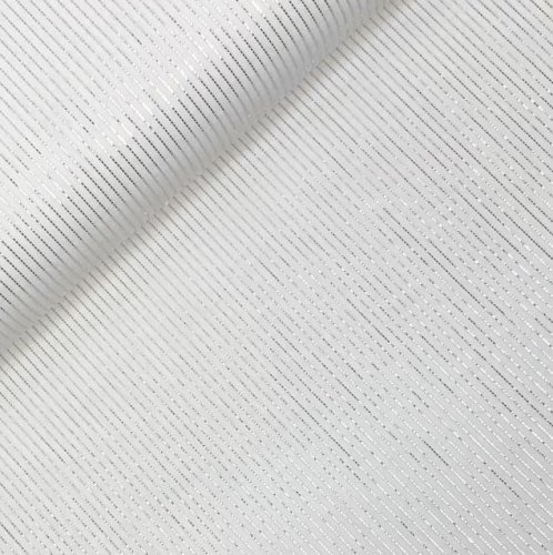 RESTSTÜCK 60cm !!! - Musselin - Lurex Streifen - ecru