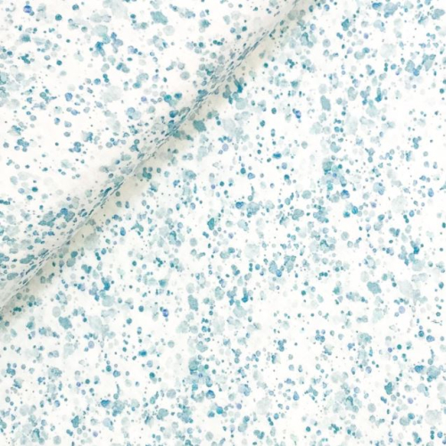 Preview: RESTSTÜCK 0,90m !!! - Musselin - Small Stains - dusty blue