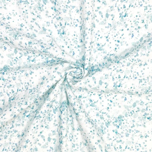 RESTSTÜCK 0,90m !!! - Musselin - Small Stains - dusty blue