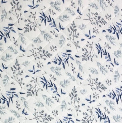 Musselin - Stepper - Flower - blue