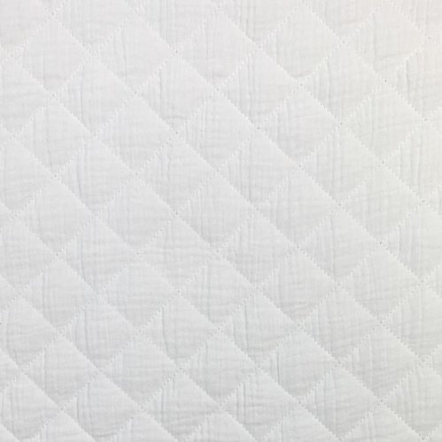 Musselin - Stepper - Raute groß - offwhite