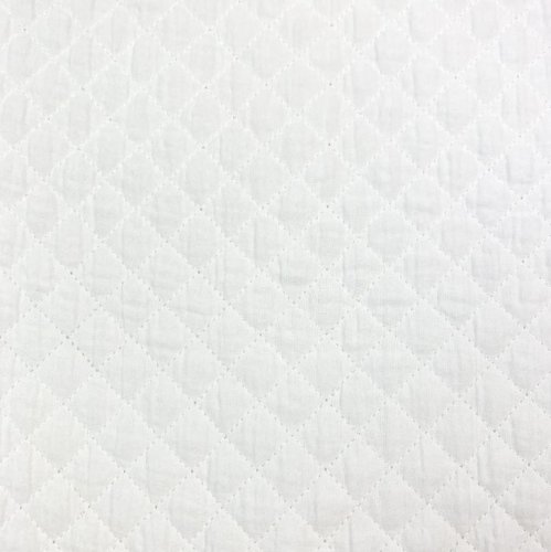 Musselin - Stepper - Raute klein - offwhite